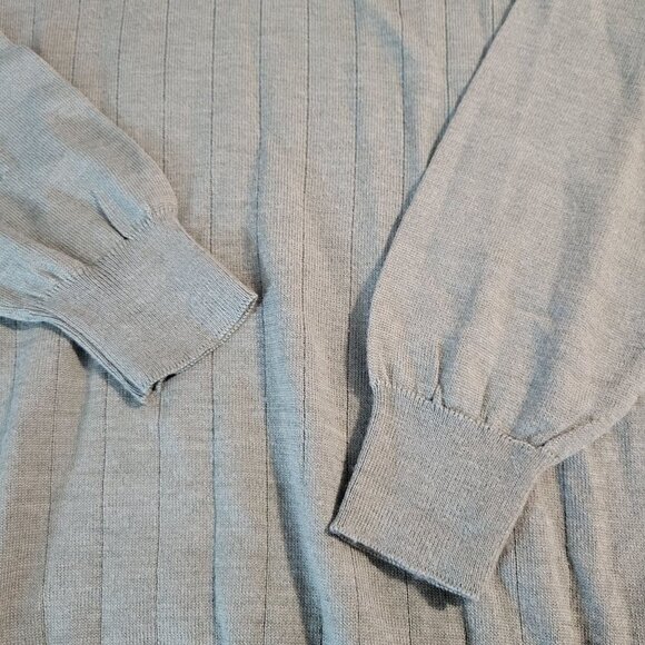 Franco Rossi Men's XXL Merino Wool Blend Made In Italy Green LS Sweater - Picture 3 of 9